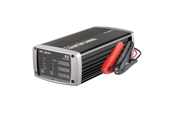 12V Automatic 15 Amp 7 Stage Battery Charger Multi Chemistry Lithium - Mick Tighe 4x4 & Outdoor-Projecta-IC15--12V Automatic 15 Amp 7 Stage Battery Charger Multi Chemistry Lithium