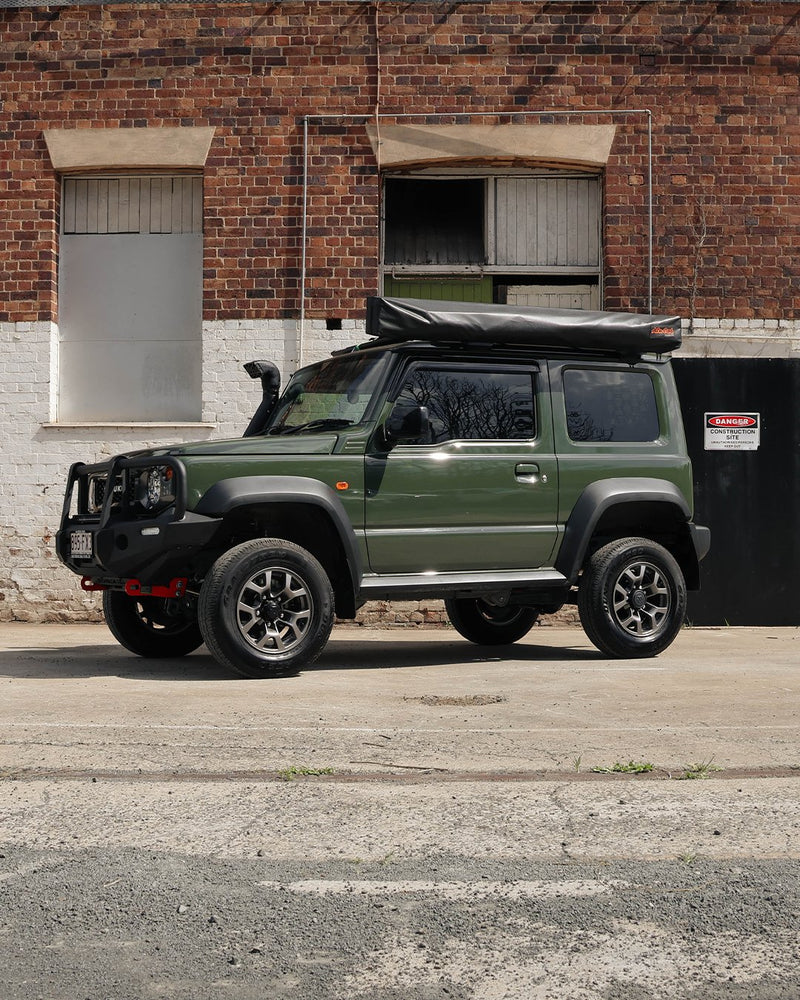 Jimny Custom Build | Bull Bar, Awning, Roof Rack, Molle Plates & More - Mick Tighe 4x4 & Outdoor