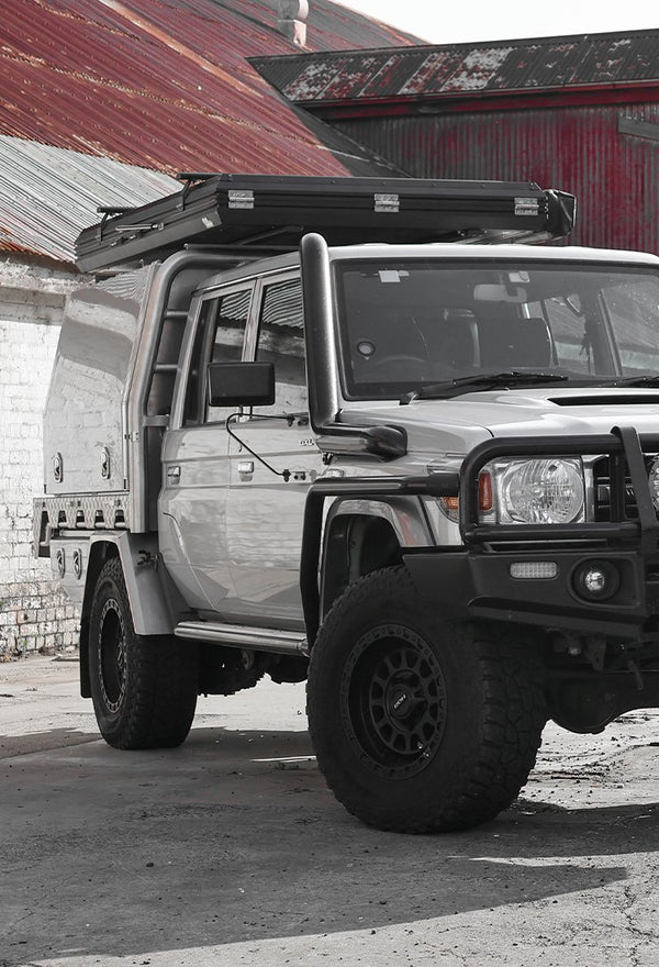 Silver Dual Cab 79 Series | Norweld Deluxe Tray & Canopy - Mick Tighe 4x4 & Outdoor