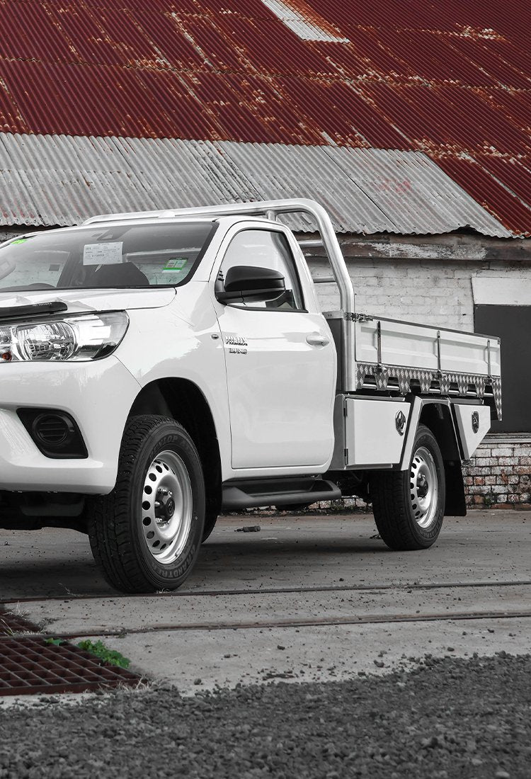 White Single Cab Hilux | Norweld Deluxe Tray - Mick Tighe 4x4 & Outdoor