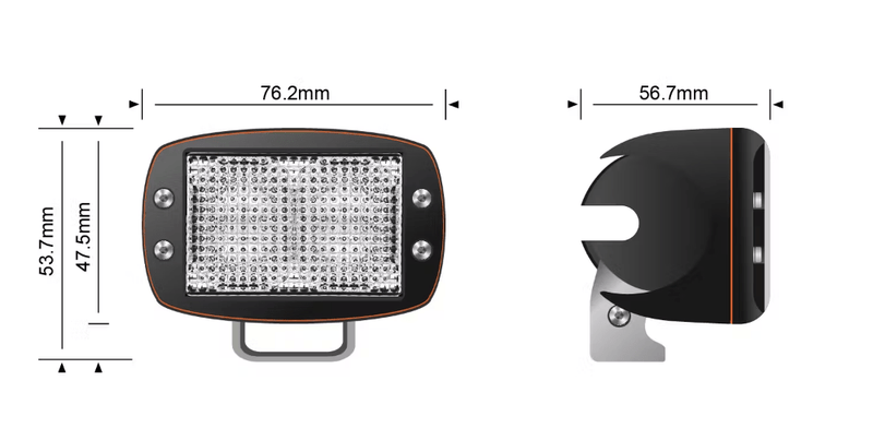 10W Mini V2 LED Flood Light (5700K) - Mick Tighe 4x4 & Outdoor - Stedi - LEDMINI - OSRM - 10W - 10W Mini V2 LED Flood Light (5700K)