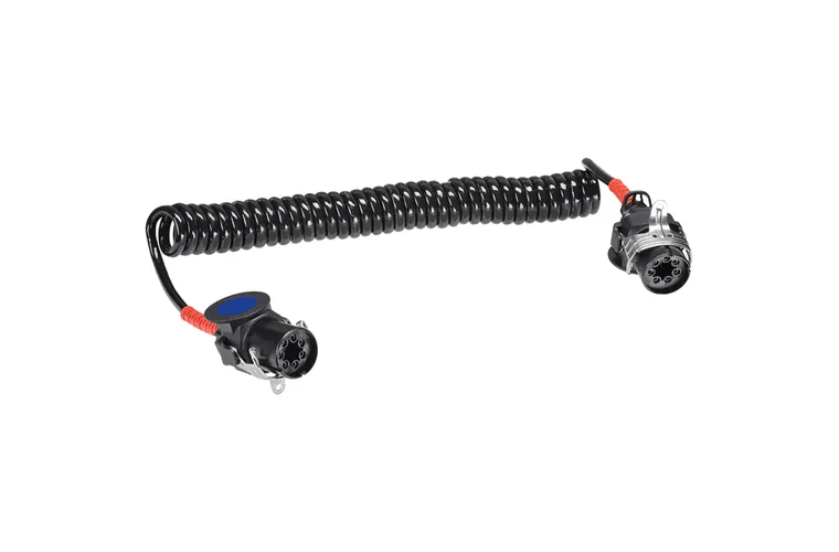 12/24 Volt 7 Core EBS Suzi Coil, 4.5 metres with two short 250mm tails fitted with P/No. 8 - Mick Tighe 4x4 & Outdoor-Narva-82560--12/24 Volt 7 Core EBS Suzi Coil, 4.5 metres with two short 250mm tails fitted with P/No. 8
