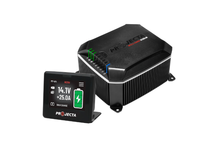 12/24V 50A DC - DC Battery Charger with MPPT Solar and IQ Screen - Mick Tighe 4x4 & Outdoor - Projecta - IDC50XIQ - 12/24V 50A DC - DC Battery Charger with MPPT Solar and IQ Screen