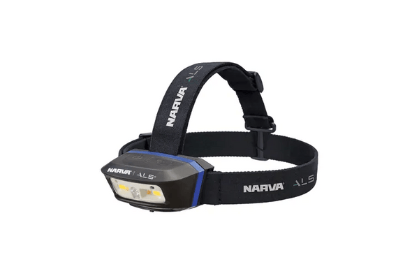 180 Lumen Detachable and Rechargeable Sensor LED Head Lamp with Red + Green LED and Alarm - Mick Tighe 4x4 & Outdoor-Narva-71427--180 Lumen Detachable and Rechargeable Sensor LED Head Lamp with Red + Green LED and Alarm
