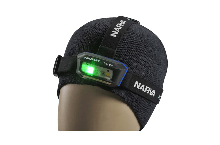 180 Lumen Detachable and Rechargeable Sensor LED Head Lamp with Red + Green LED and Alarm - Mick Tighe 4x4 & Outdoor-Narva-71427--180 Lumen Detachable and Rechargeable Sensor LED Head Lamp with Red + Green LED and Alarm