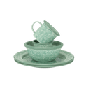 6 - Peice Camp Enamel Set | Mint - Mick Tighe 4x4 & Outdoor - Wandering Folk - WFEFSMI - 6 - Peice Camp Enamel Set | Mint