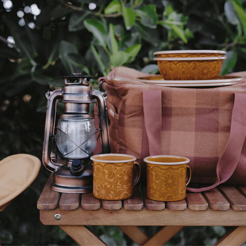 6 - Peice Camp Enamel Set | Tofee - Mick Tighe 4x4 & Outdoor - Wandering Folk - WFEFSTA - 6 - Peice Camp Enamel Set | Tofee