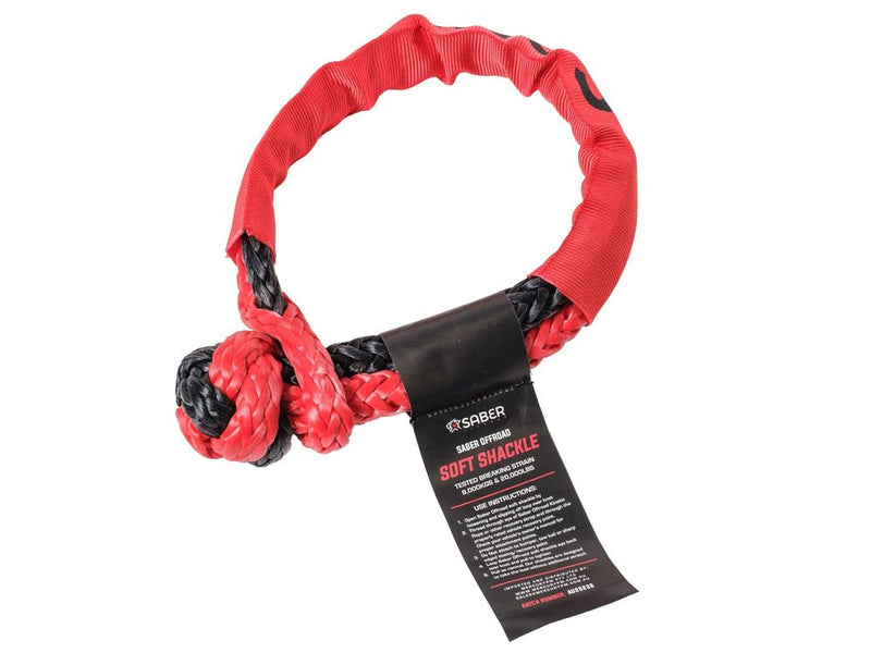 9,000KG SaberPro Soft Shackle with Sheath - Mick Tighe 4x4 & Outdoor - Saber Offroad - SBR - 9KSSB - 9,000KG SaberPro Soft Shackle with Sheath