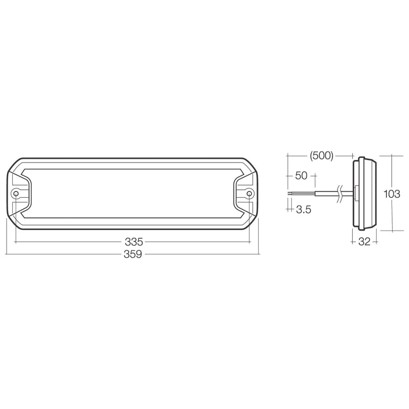 9–33V LED REAR STOP/TAIL, SEQUENTIAL DIRECTION, REVERSE, 0.5M CABLE - Mick Tighe 4x4 & Outdoor - Narva - 97312 - 9–33V LED REAR STOP/TAIL, SEQUENTIAL DIRECTION, REVERSE, 0.5M CABLE