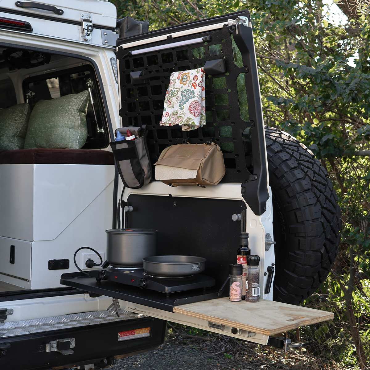 Troopy & 76 Series Rear Door Table | Right Hand Side