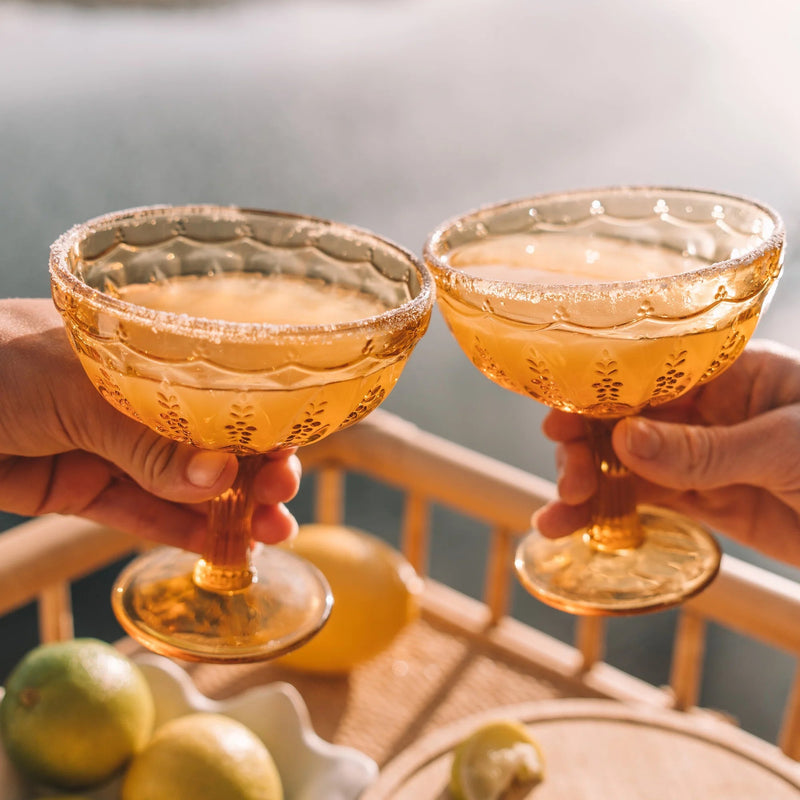 Amber Margarita Glass – Set of 2 - Mick Tighe 4x4 & Outdoor - Wandering Folk - WFWMA -  - Amber Margarita Glass – Set of 2