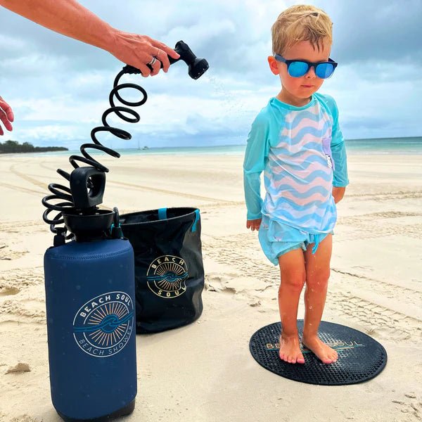 Beach Soul 8L Shower, Holder, Mat & Bag Combo - Mick Tighe 4x4 & Outdoor - Beach Soul - SHOWERB2 -  - Beach Soul 8L Shower, Holder, Mat & Bag Combo