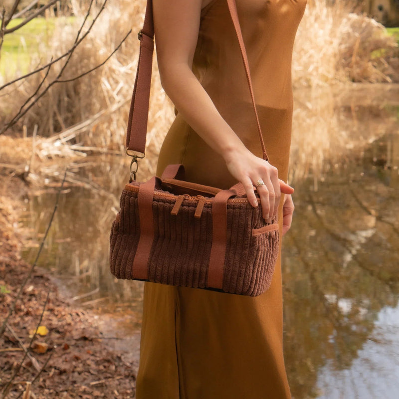 Cord Cooler Bag Mini – Chocolate - Mick Tighe 4x4 & Outdoor - Wandering Folk - WFCBMCCH -  - Cord Cooler Bag Mini – Chocolate