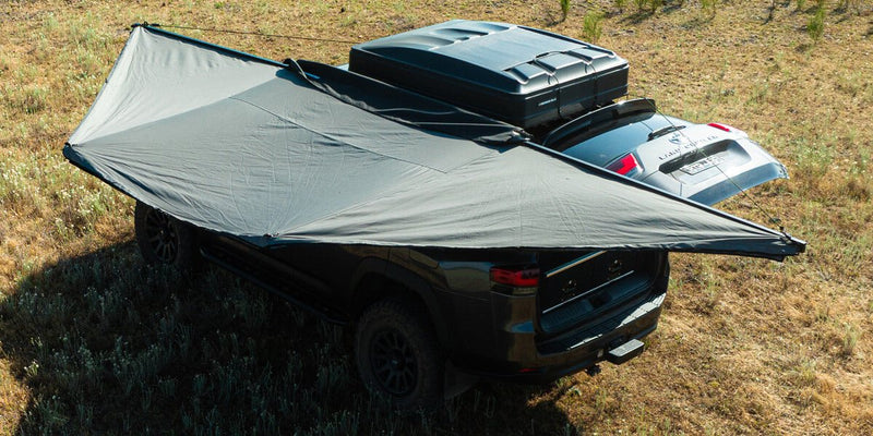 Deltawing 180* Awning | 2.1m - Mick Tighe 4x4 & Outdoor - Ironman 4x4 - IAWN180023 - Deltawing 180* Awning | 2.1m