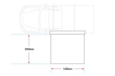 Deltawing 90* Awning | 2.5m - Mick Tighe 4x4 & Outdoor - Ironman 4x4 - IAWNINGXT2.5M - Deltawing 90* Awning | 2.5m