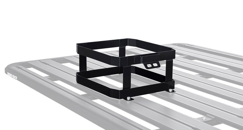 Double Vertical Jerry Can Holder - Mick Tighe 4x4 & Outdoor - Rhino Rack - 43151 - Double Vertical Jerry Can Holder