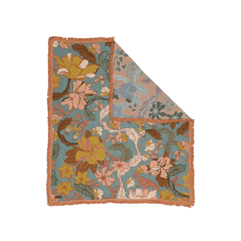 Flora Throw – Regular (Apricot) - Mick Tighe 4x4 & Outdoor - Wandering Folk - WFWTFAL -  - Flora Throw – Regular (Apricot)