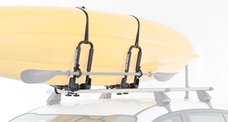 Folding J Style Kayak Carrier - Mick Tighe 4x4 & Outdoor - Rhino Rack - S512 - Folding J Style Kayak Carrier