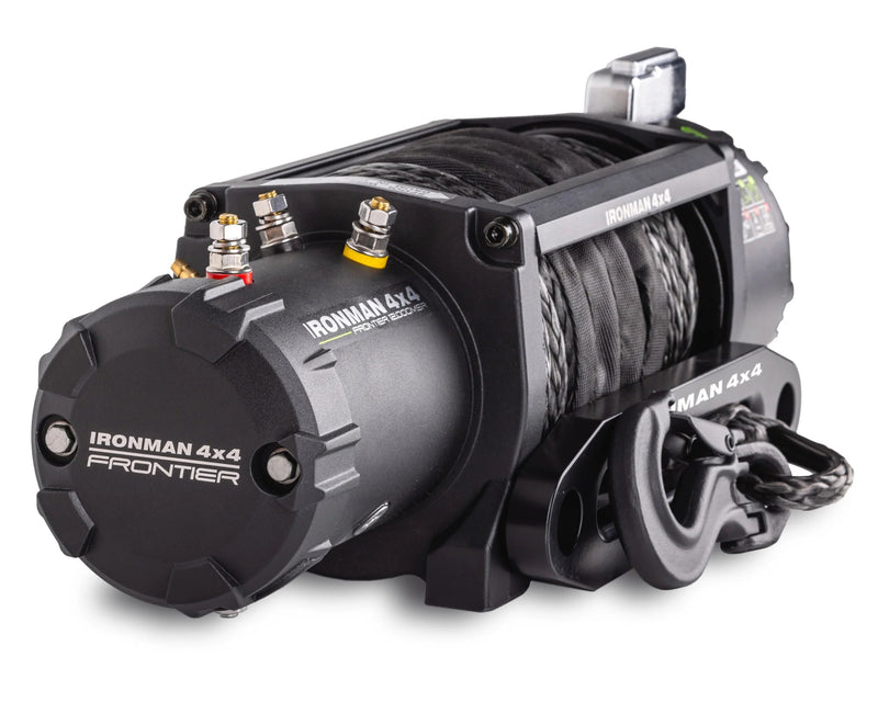 Frontier 12,000lb Synthetic Winch - Mick Tighe 4x4 & Outdoor - Ironman 4x4 - IMW12000MSR - Frontier 12,000lb Synthetic Winch