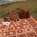 Granny Square Throw – Chai - Mick Tighe 4x4 & Outdoor - Wandering Folk - WFWTGC -  - Granny Square Throw – Chai