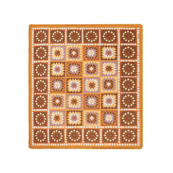 Granny Square Throw – Chai - Mick Tighe 4x4 & Outdoor - Wandering Folk - WFWTGC -  - Granny Square Throw – Chai