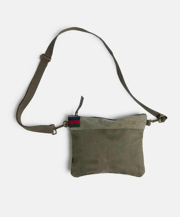Land of Mates Clutch | Upcycled | Khaki - Mick Tighe 4x4 & Outdoor - Pony Rider - BG37002R - Land of Mates Clutch | Upcycled | Khaki