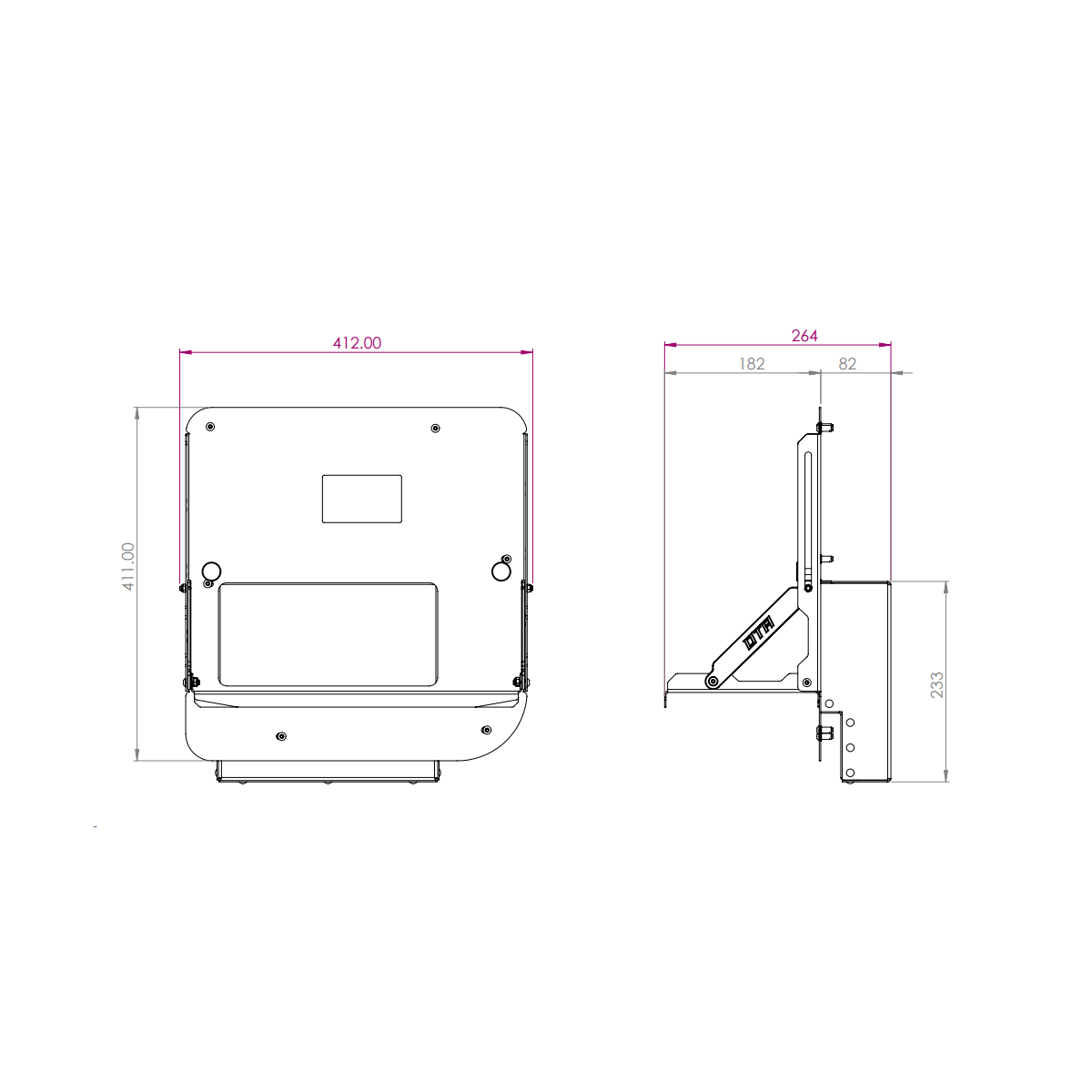 Troopy & 76 Series Rear Door Table | Left Hand Side
