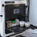 Left Hand Barn Door Table to suit Toyota Landcruiser Troop Carrier & 76 Series - Mick Tighe 4x4 & Outdoor - Overland Tourers Australia - OTA78 - 2022 - 006KIT - Left Hand Barn Door Table to suit Toyota Landcruiser Troop Carrier & 76 Series