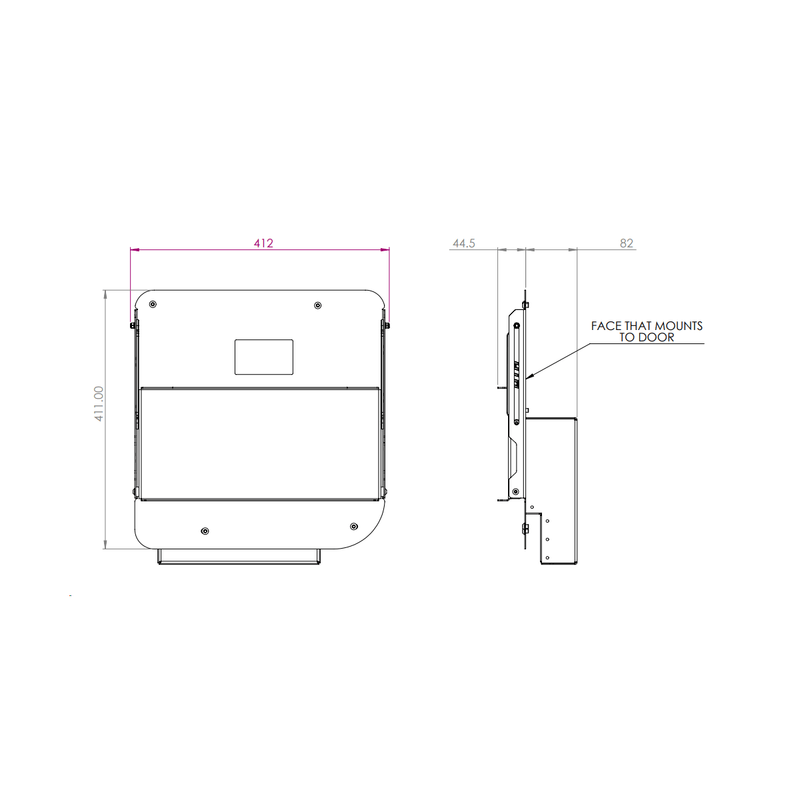 Left Hand Barn Door Table to suit Toyota Landcruiser Troop Carrier & 76 Series - Mick Tighe 4x4 & Outdoor - Overland Tourers Australia - OTA78 - 2022 - 006KIT - Left Hand Barn Door Table to suit Toyota Landcruiser Troop Carrier & 76 Series