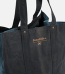Market Canvas Tote Bag | Graphite Blue - Mick Tighe 4x4 & Outdoor - Pony Rider - BG36011R - Market Canvas Tote Bag | Graphite Blue