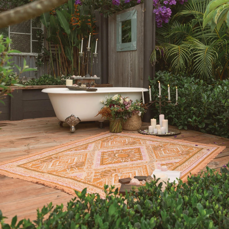 Moonrise Throw – Coral - Mick Tighe 4x4 & Outdoor - Wandering Folk - WFWTMR -  - Moonrise Throw – Coral