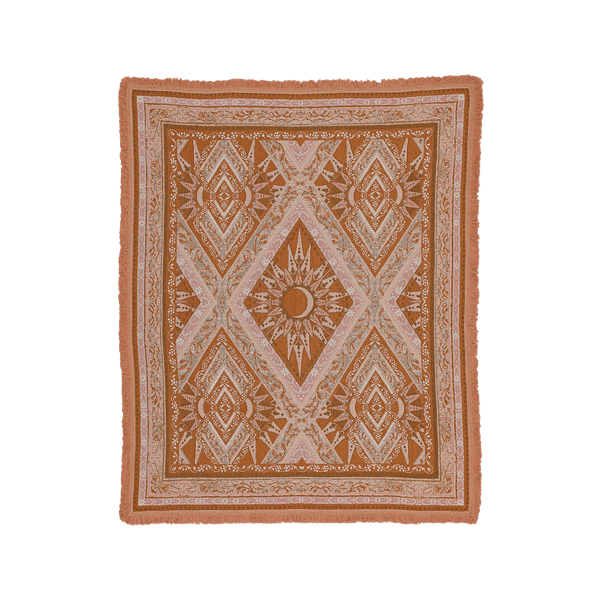 Moonrise Throw – Coral - Mick Tighe 4x4 & Outdoor - Wandering Folk - WFWTMR -  - Moonrise Throw – Coral