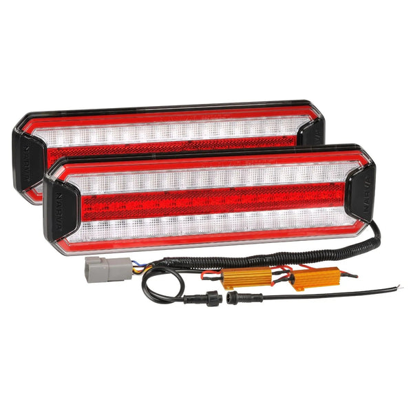 Narva 9 - 33V Model 72 LED Stop/Tail, Sequential Indicator and Reverse lamps with In - Built R - Mick Tighe 4x4 & Outdoor - Narva - 97214 - Narva 9 - 33V Model 72 LED Stop/Tail, Sequential Indicator and Reverse lamps with In - Built R