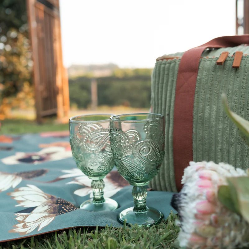 Peppermint Goblet Glass – Set of 2 - Mick Tighe 4x4 & Outdoor - Wandering Folk - WFWGG -  - Peppermint Goblet Glass – Set of 2