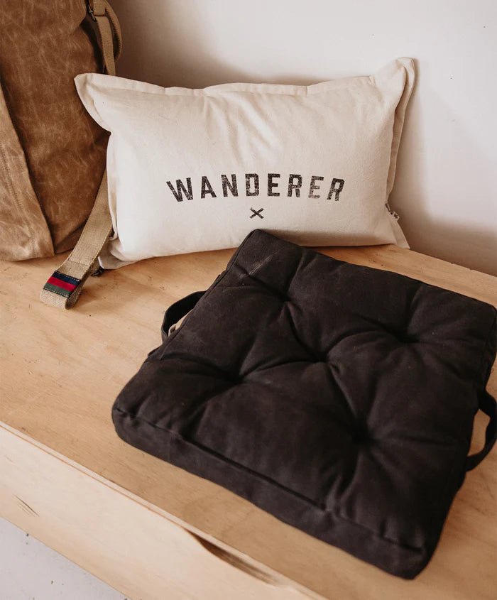 Road Tripper Outdoor Square Floor Cushion | Black - Mick Tighe 4x4 & Outdoor - Pony Rider - SC36001R - Road Tripper Outdoor Square Floor Cushion | Black