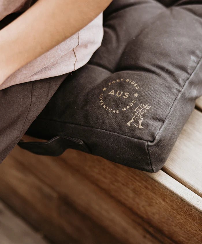 Road Tripper Outdoor Square Floor Cushion | Black - Mick Tighe 4x4 & Outdoor - Pony Rider - SC36001R - Road Tripper Outdoor Square Floor Cushion | Black