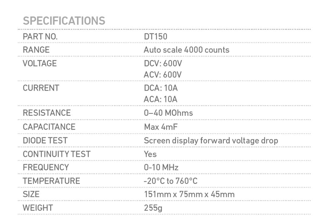 True RMS Multimeter