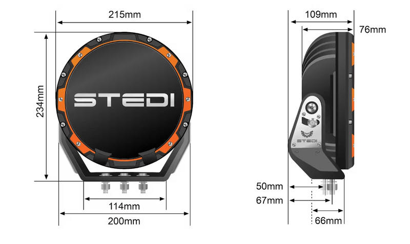 Type - X ™ PRO LED Driving Lights (Pair) - Mick Tighe 4x4 & Outdoor - Stedi - LEDTYPE - X - PRO - Type - X ™ PRO LED Driving Lights (Pair)