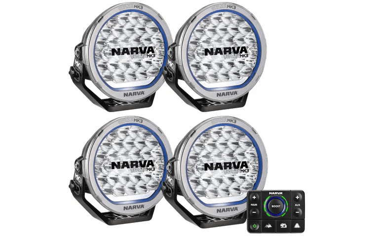 ULTIMA MK3 215 LED TRANSPORT DRIVING LIGHTS KIT - HYBRID (4 Kit) - Mick Tighe 4x4 & Outdoor - Narva - 71748 - ULTIMA MK3 215 LED TRANSPORT DRIVING LIGHTS KIT - HYBRID (4 Kit)