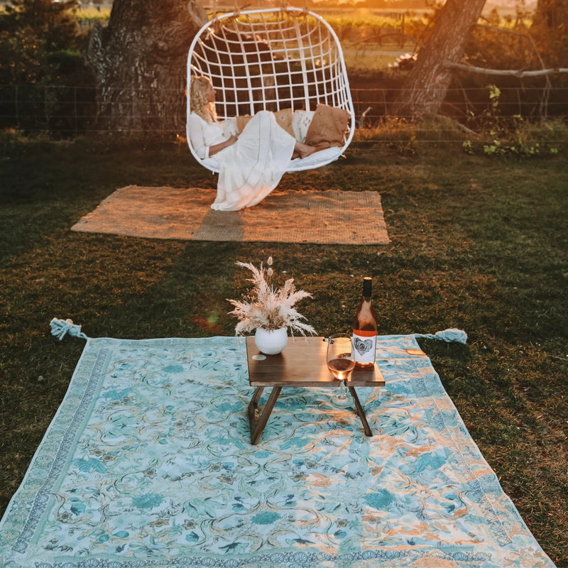 Wandering Folk Crystal Forest Picnic Rug - Mick Tighe 4x4 & Outdoor - Wandering Folk - WFCFPR-R -  - Wandering Folk Crystal Forest Picnic Rug