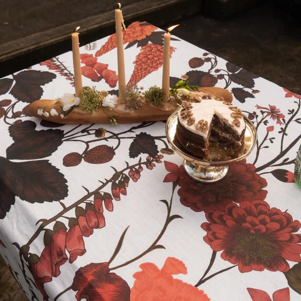 Wandering Folk Flourish Tablecloth – Berry - Mick Tighe 4x4 & Outdoor - Wandering Folk - WFTCFB -  - Wandering Folk Flourish Tablecloth – Berry