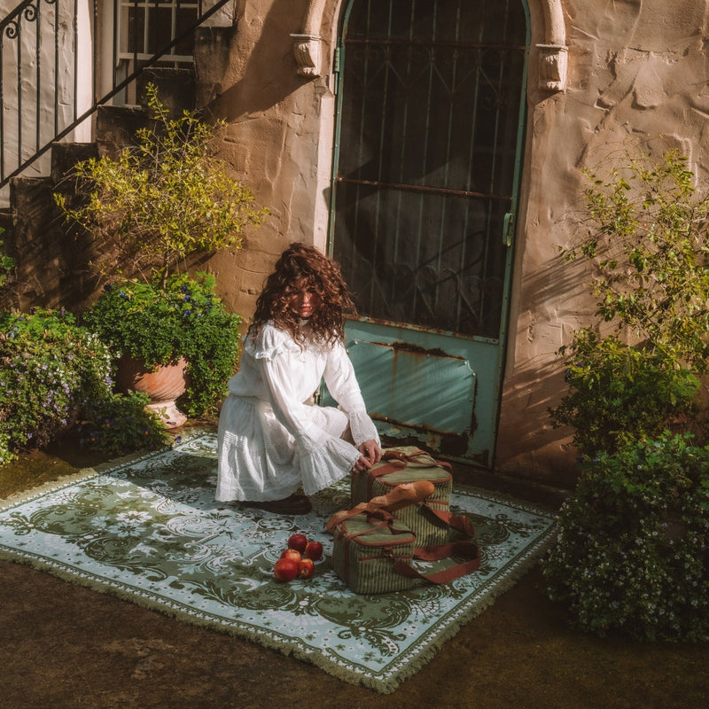 Wandering Folk Ornate Floral Throw – Fern - Mick Tighe 4x4 & Outdoor - Wandering Folk - WFWTOF -  - Wandering Folk Ornate Floral Throw – Fern