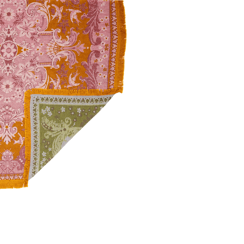 Wandering Folk Ornate Floral Throw – Rosé - Mick Tighe 4x4 & Outdoor - Wandering Folk - WFWTR -  - Wandering Folk Ornate Floral Throw – Rosé