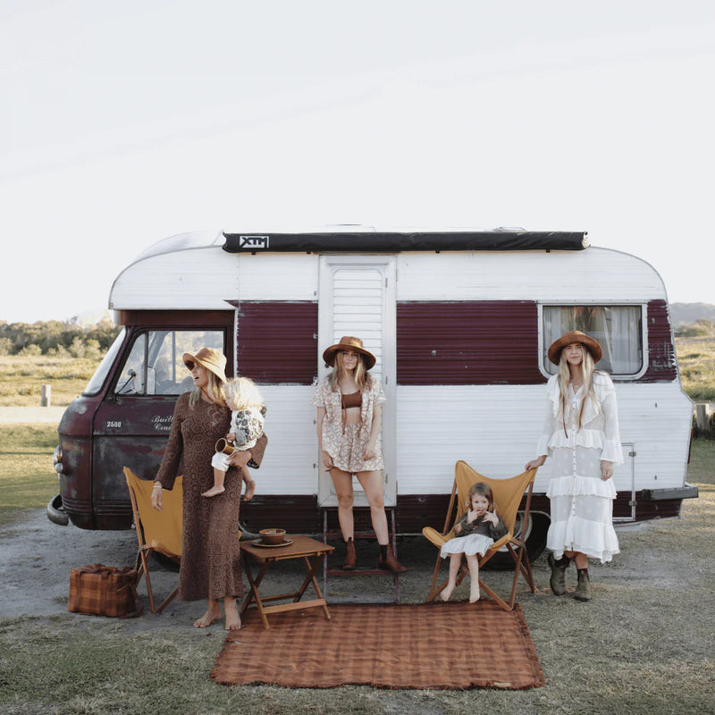 Carob Camp Picnic Rug | Hemp
