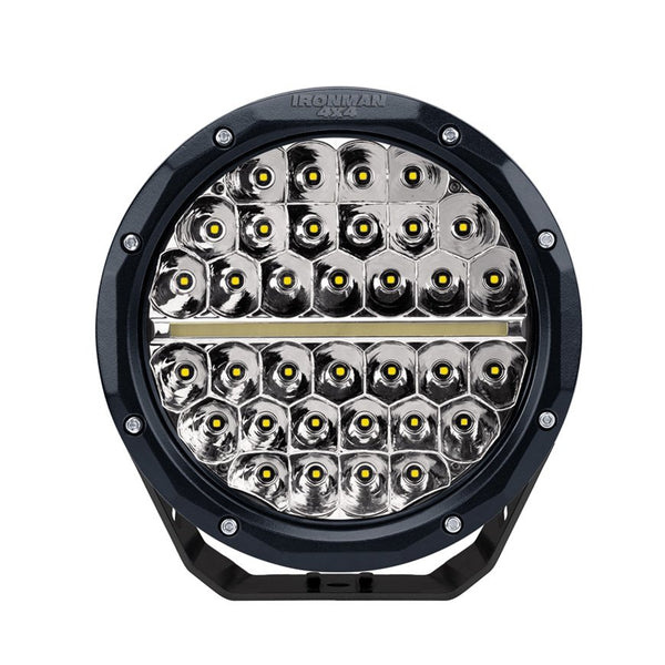 102W Meteor 9" LED Driving Lights with Daytime Running Light (EACH) - Mick Tighe 4x4-Ironman 4x4