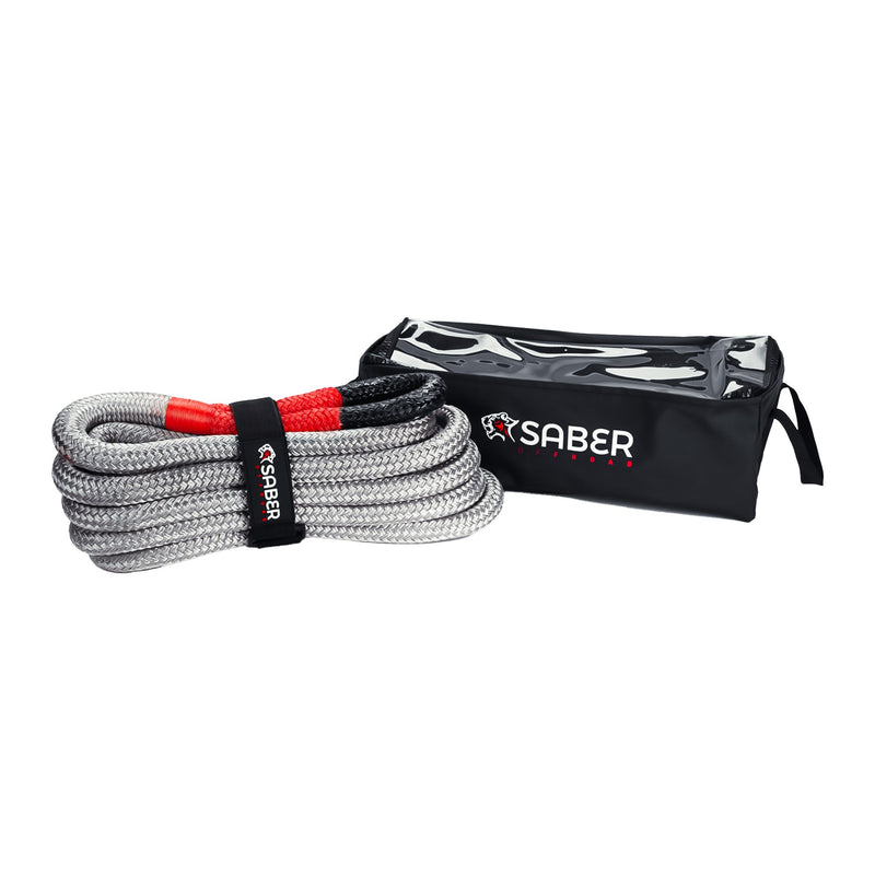 12,500KG Kinetic Recovery Rope & Bag - Mick Tighe 4x4 & Outdoor-Saber Offroad-SBR-12KRR--12,500KG Kinetic Recovery Rope & Bag