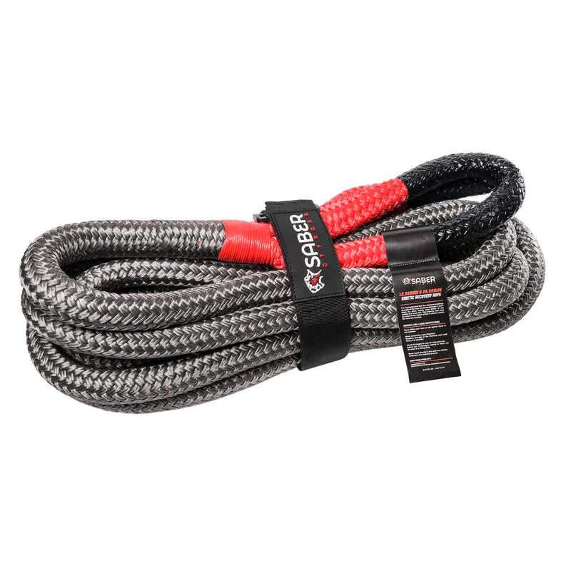 12,500KG Kinetic Recovery Rope & Bag - Mick Tighe 4x4 & Outdoor-Saber Offroad-SBR-12KRR--12,500KG Kinetic Recovery Rope & Bag