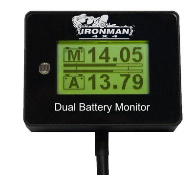 12V Digital Battery Monitor (Suits Single & Dual Battery Setups) - Mick Tighe 4x4 & Outdoor-Ironman 4x4-IDBM001--12V Digital Battery Monitor (Suits Single & Dual Battery Setups)