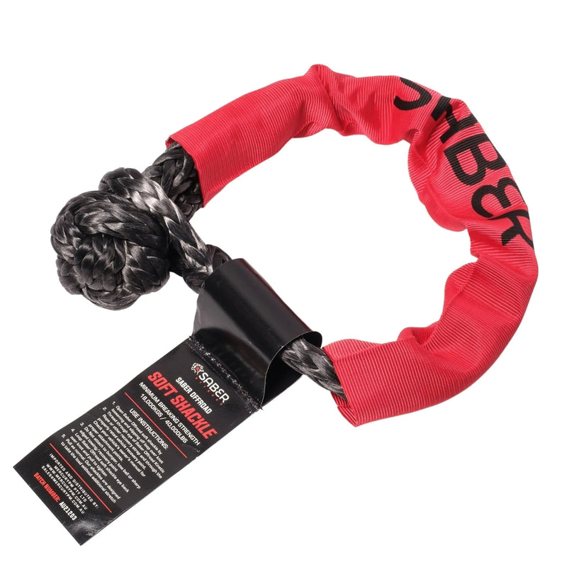 18,000KG SaberPro Soft Shackle with Sheath - Mick Tighe 4x4 & Outdoor-Saber Offroad-SBR-18KSSB--18,000KG SaberPro Soft Shackle with Sheath
