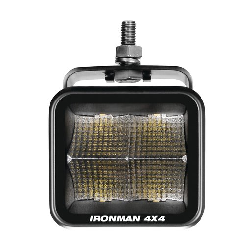 40W Bright Cube Flood Beam LED Cube Light - 81 x 75mm (Each) - Clear - Mick Tighe 4x4 & Outdoor-Ironman 4x4-ILED80BF--40W Bright Cube Flood Beam LED Cube Light - 81 x 75mm (Each) - Clear